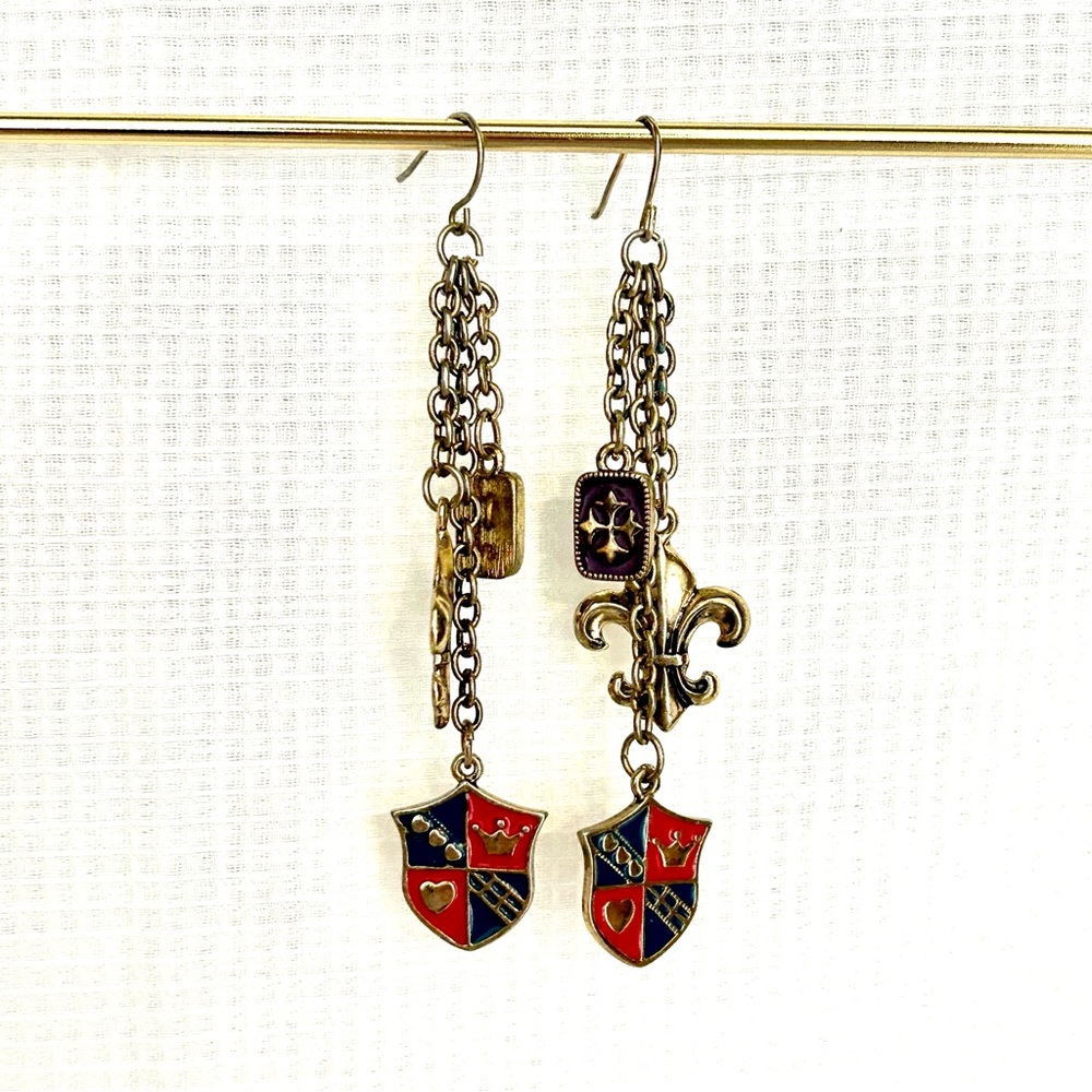 y2k vintage Claire's preppy charm cluster earrings✨
